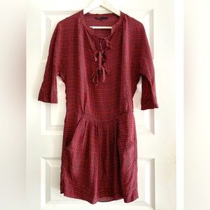 Maje silk dress (new)